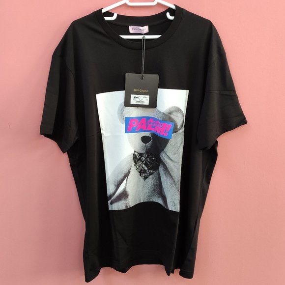 palm angels black bear t shirt